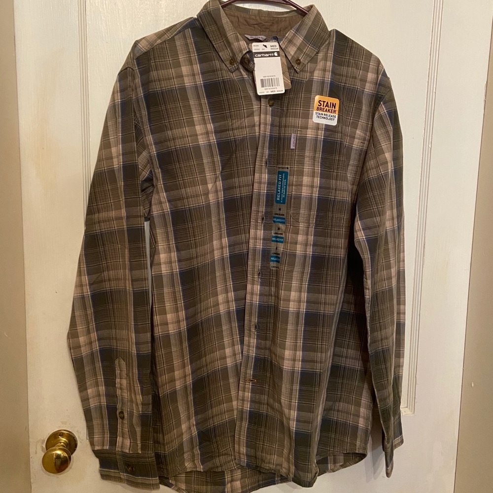 Men’s carhartt button down flannel